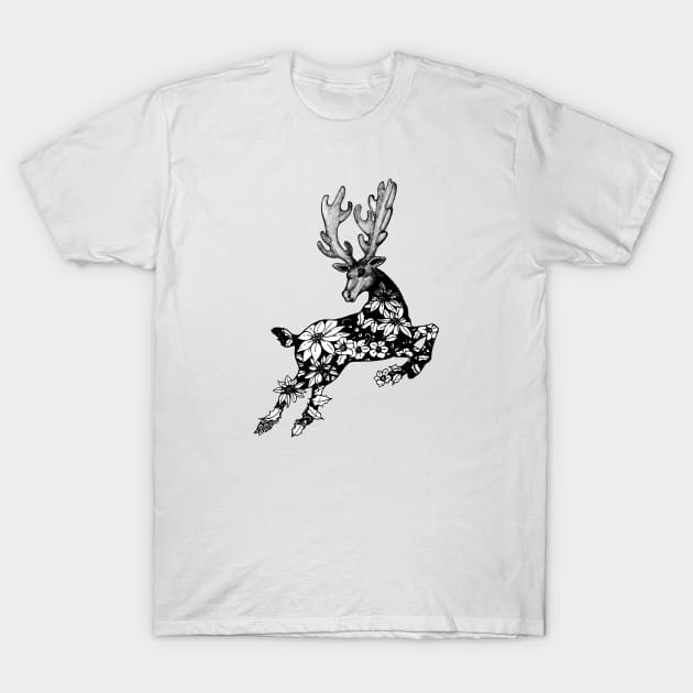 Christmas Reindeer T-Shirt by adig-art